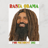 Rasta Obama voor President 2012 Briefkaart (Voorkant)