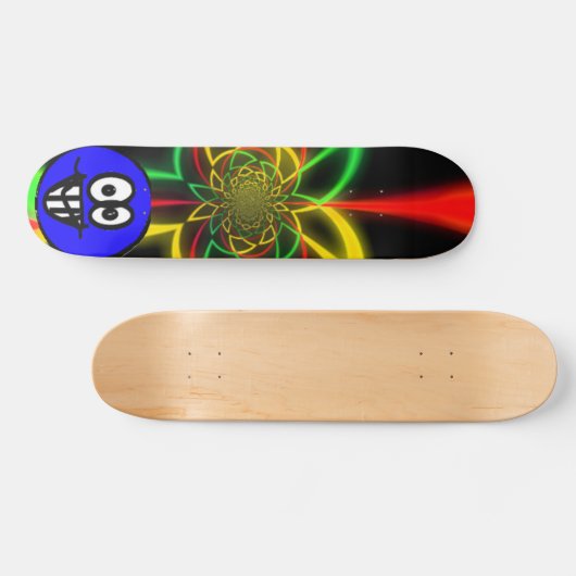 Rasta Oddball-kleuren Skateboard (Horizontaal)