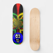 Rasta Oddball-kleuren Skateboard (Voorkant)