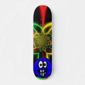 Rasta Oddball-kleuren Skateboard (Voorkant)