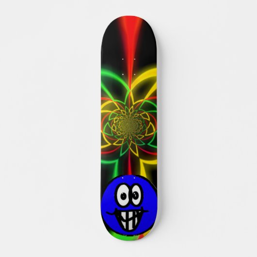 Rasta Oddball-kleuren Skateboard (Voorkant)