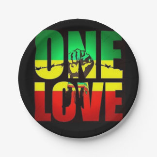 Rasta One Love Papieren Bordje