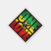 Rasta One Love T-Shirt Briefkaart Koffie Mok Servet (Hoek)