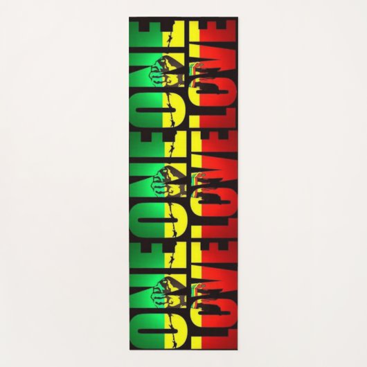 Rasta One Love Yogamat (Voorkant)