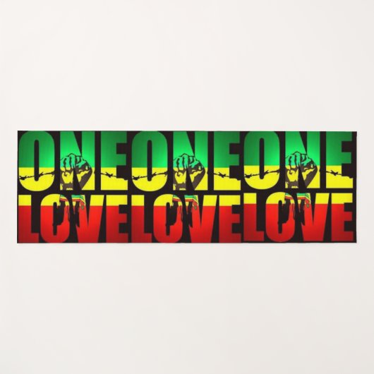 Rasta One Love Yogamat (Voorkant (horizontaal))
