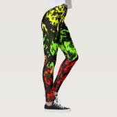 Rasta Paint Splatter Leggings vrouwen (Rechts)