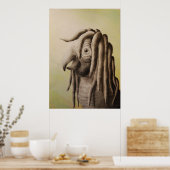 rasta parrot poster (Keuken)