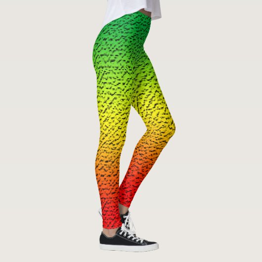 Rasta-patroon Leggings (Rechts)