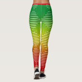Rasta pattern leggings (Achterkant)