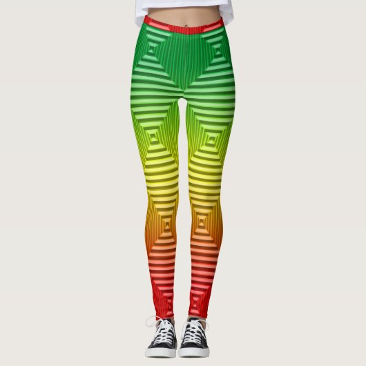 Rasta pattern leggings (Voorkant)