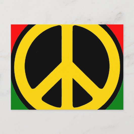 Rasta Peace Briefkaart (Voorkant)