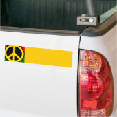 Rasta Peace Bumpersticker (Op Truck)