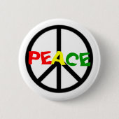 Rasta Peace Button (Voorkant)