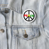 Rasta Peace Button (In situ)