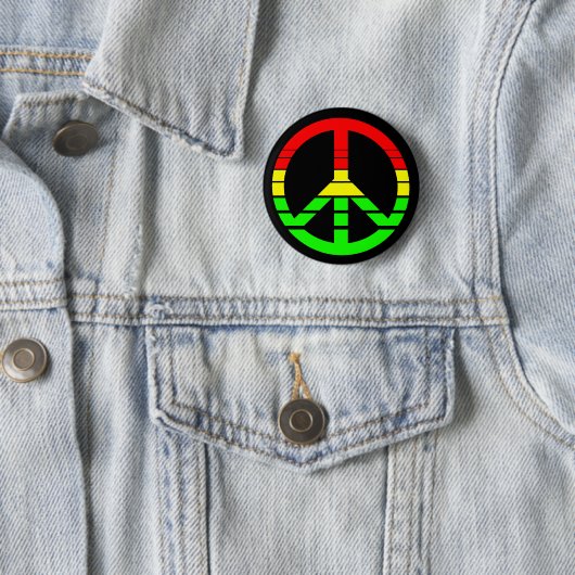 Rasta Peace Button (In situ)