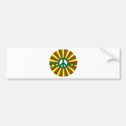 Rasta Peace Hope Bumpersticker (Voorkant)
