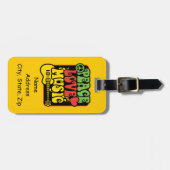 Rasta Peace Love Music Bagagelabel (Voorkant horizontaal)