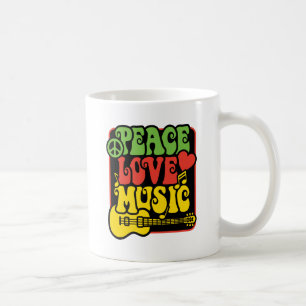Rasta Peace Love Music Koffiemok