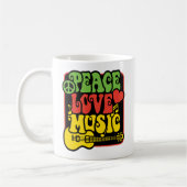 Rasta Peace-Love-Music Koffiemok (Links)