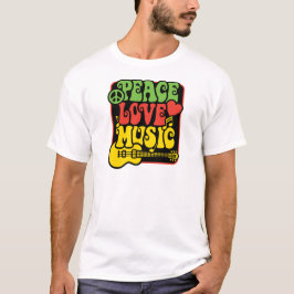 Rasta PEACE-LOVE-MUSIC T-shirt
