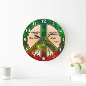 Rasta Peace Mellow Time Grote Klok (Huis)