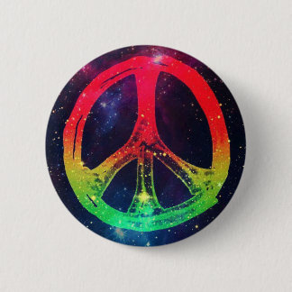 Rasta Peace Ronde Button 5,7 Cm