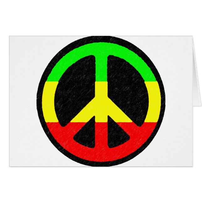 Rasta Peace Sign (Voorkant Horizontaal)