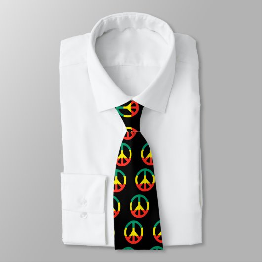 Rasta Peace Sign Stropdas (Gebonden)