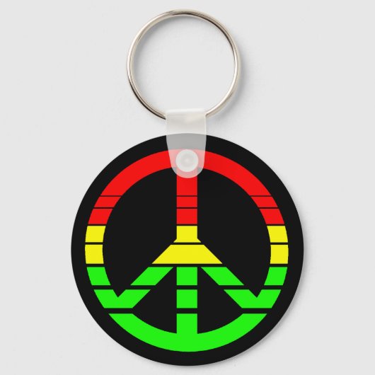 Rasta Peace Sleutelhanger (Voorkant)