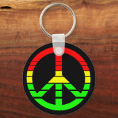 Rasta Peace Sleutelhanger (Voorkant)