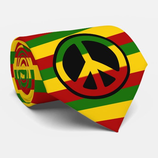 Rasta Peace Stropdas (Opgerold)