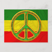 Rasta Peace Symbol Briefkaart (Voorkant)