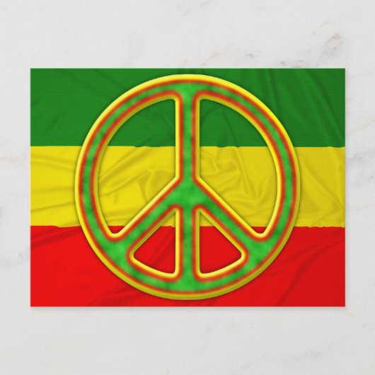 Rasta Peace Symbol Briefkaart (Voorkant)