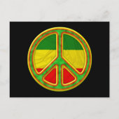 Rasta Peace Symbol Briefkaart (Voorkant)