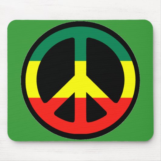 Rasta Peace Symbol Muismat (Voorkant)