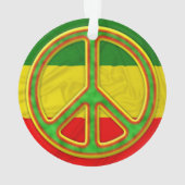 Rasta Peace Symbol Ornament (achterkant)