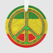 Rasta Peace Symbol Ornament (voorkant)