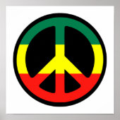 Rasta Peace Symbol Poster (Voorkant)
