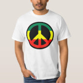 Rasta Peace Symbol T-shirt (Voorkant)