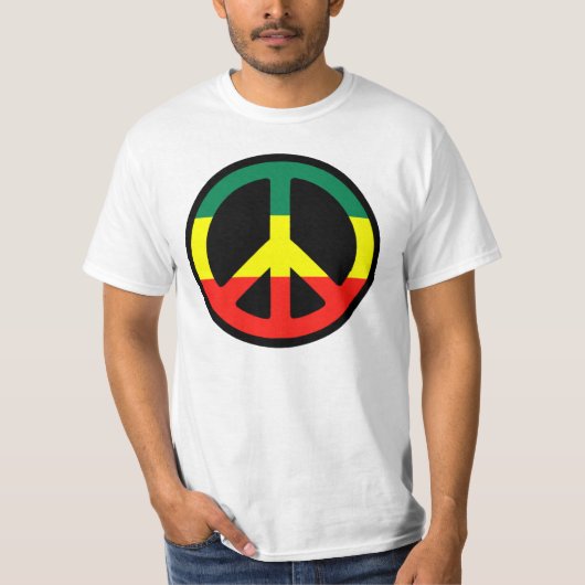 Rasta Peace Symbol T-shirt (Voorkant)