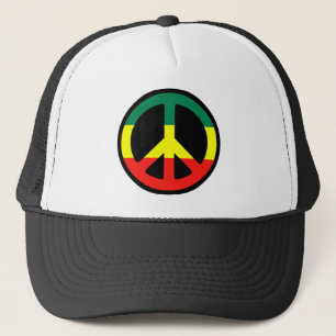 Rasta Peace Symbol Trucker Pet
