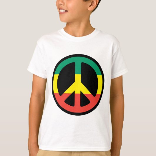 rasta peace t-shirt (Voorkant)
