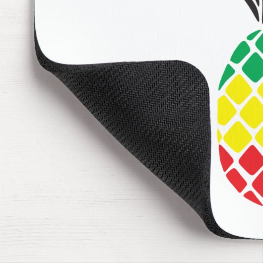 Rasta Pineapple Mousepad Muismat (Hoek)