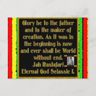 Rasta Prayer Recentelijk voor de rookceremonie Briefkaart