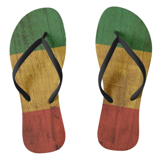 Rasta Print Slippers Teenslippers (Voetbed)