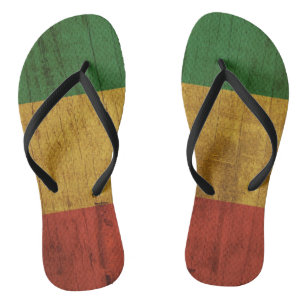 Rasta Print Teenslippers