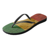 Rasta Print Teenslippers (Schuin)