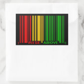 RASTA RECHTHOEKIGE STICKER (Tas)