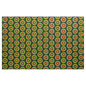 Rasta Red Yellow Green Tie Dye Circles Pattern Stof (Yard (91,4 cm))
