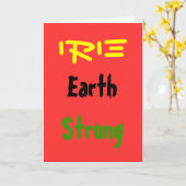 Rasta regensterke wenskaarten kaart (Gele Bloem)